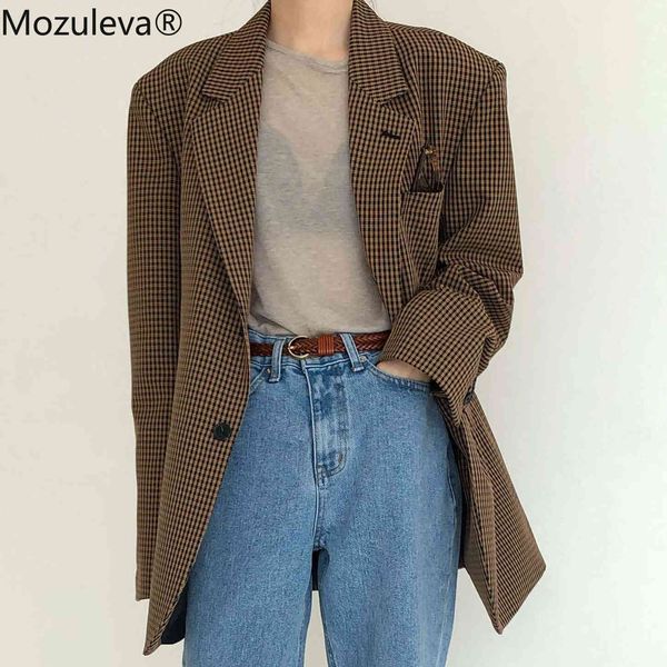 retro women plaid blazers jackets work office lady suit slim single breasted business oversized blazer coat talever 210427, White;black
retro women plaid blazers jackets work office lady suit slim single breasted business oversized blazer coat talever 210427, White;black