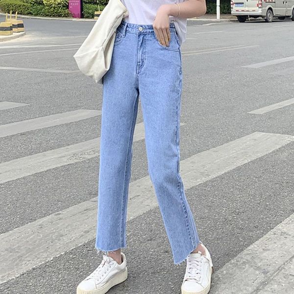 women nine-point jeans tide wide-leg loose-fitting slim all-match denim pipe pants high-rise straight-leg women's, Blue
women nine-point jeans tide wide-leg loose-fitting slim all-match denim pipe pants high-rise straight-leg women's, Blue