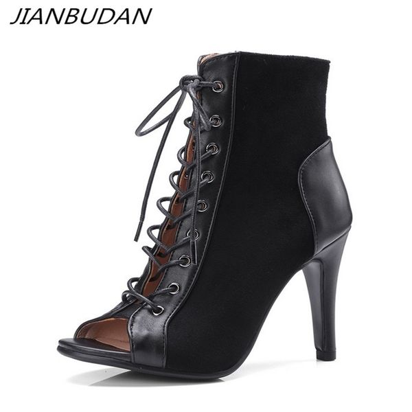 jianbudan women's fashion summer boots open toe comfortable high heel sandals lace-up casual high heel summer ankle boots 34-43 210914, Black
jianbudan women's fashion summer boots open toe comfortable high heel sandals lace-up casual high heel summer ankle boots 34-43 210914, Black