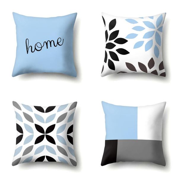 cushion/decorative pillow the nordic light blue white geometric pattern polyester cover throw pillowcase home decor 45x45cm
cushion/decorative pillow the nordic light blue white geometric pattern polyester cover throw pillowcase home decor 45x45cm