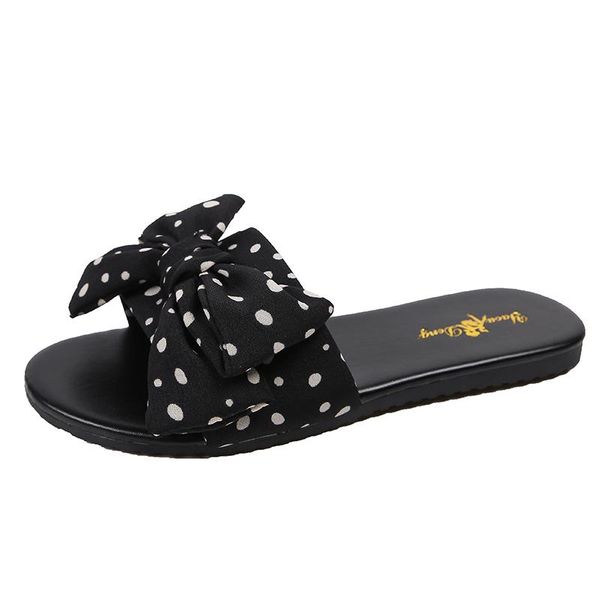 slippers summer women's 2021 fashion simple polka dot upper bow decoration sweet small fresh open-toed, Black
slippers summer women's 2021 fashion simple polka dot upper bow decoration sweet small fresh open-toed, Black