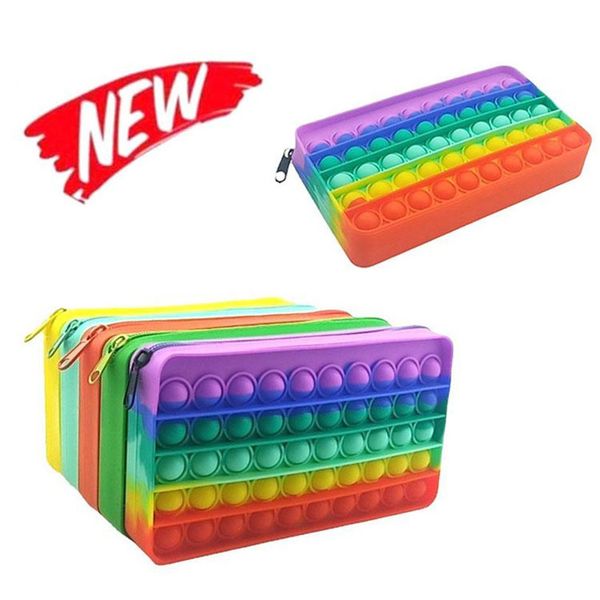 2021 back to school bubble wallet pencil case fidget toys silicone rainbow push decompression toys party simple dimple finger relief interac
2021 back to school bubble wallet pencil case fidget toys silicone rainbow push decompression toys party simple dimple finger relief interac
