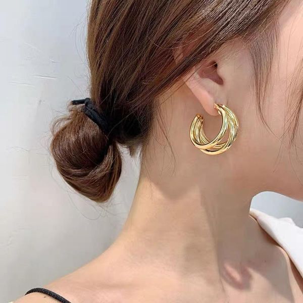 hoop & huggie punk pearl earrings stainless steel earring chain for women trend gold round circle jewelry, Golden;silver
hoop & huggie punk pearl earrings stainless steel earring chain for women trend gold round circle jewelry, Golden;silver