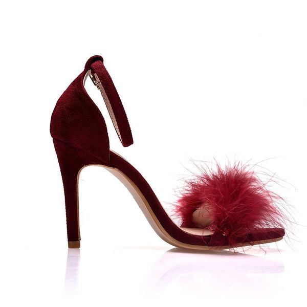 sandals women summer shoes ffy peep toe stilettos high heels shoe woman fur feather lady wedding sandals large size 42, Black
sandals women summer shoes ffy peep toe stilettos high heels shoe woman fur feather lady wedding sandals large size 42, Black