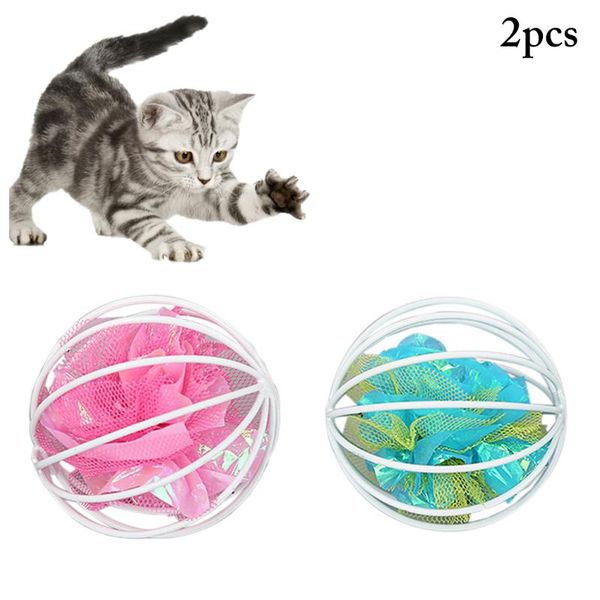 cat toys 2pcs candy color ball toy crinkle in cage steel wire hollow play teaser interactive pet supplies
cat toys 2pcs candy color ball toy crinkle in cage steel wire hollow play teaser interactive pet supplies
