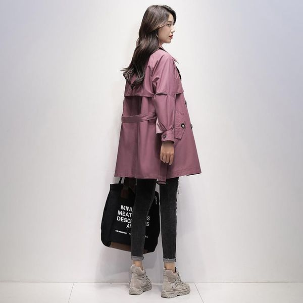 women's trench coats coat mid-length 2021 autumn korean style fashionable temperamental small slim overcoat female outwear, Tan;black
women's trench coats coat mid-length 2021 autumn korean style fashionable temperamental small slim overcoat female outwear, Tan;black