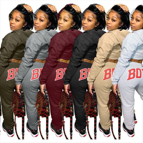 clothing selling solid color sweatshirt womenpant sports body letter tracksuit two piece set lounge wear, White
clothing selling solid color sweatshirt womenpant sports body letter tracksuit two piece set lounge wear, White