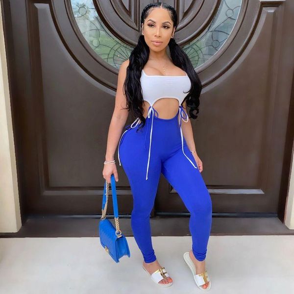 women's jumpsuits & rompers summer bodycon womens jumpsuit hollow out sleeveless club bodysuit lace up crop pants for women 2021, Black;white
women's jumpsuits & rompers summer bodycon womens jumpsuit hollow out sleeveless club bodysuit lace up crop pants for women 2021, Black;white