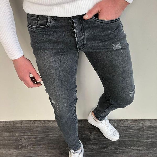 men's jeans autumn casual zipper open placket stretch vintage pants water milled feet woven denim trousers, Blue
men's jeans autumn casual zipper open placket stretch vintage pants water milled feet woven denim trousers, Blue