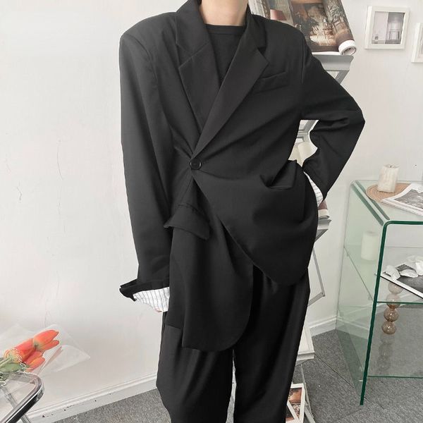 autumn korean casual suit coat for men's 2021 autumn new black contrast color cuff long sleeve blazers side single button, White;black
autumn korean casual suit coat for men's 2021 autumn new black contrast color cuff long sleeve blazers side single button, White;black