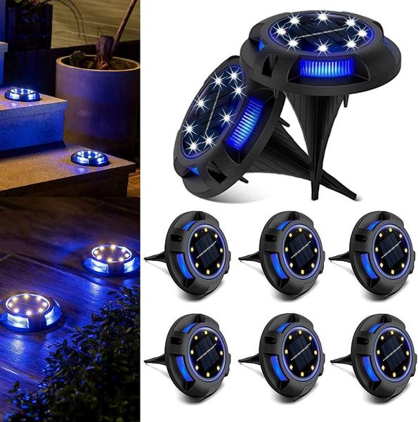 solar lamps ground lights outdoor garden landscape lawn buried light 8 led white/warm white and 4 blue waterproof stair deck
solar lamps ground lights outdoor garden landscape lawn buried light 8 led white/warm white and 4 blue waterproof stair deck