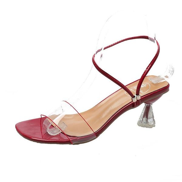sandals 2021 women's european and american transparent summer open-toe korean version with comfortable fairy style high-heeled, Black
sandals 2021 women's european and american transparent summer open-toe korean version with comfortable fairy style high-heeled, Black