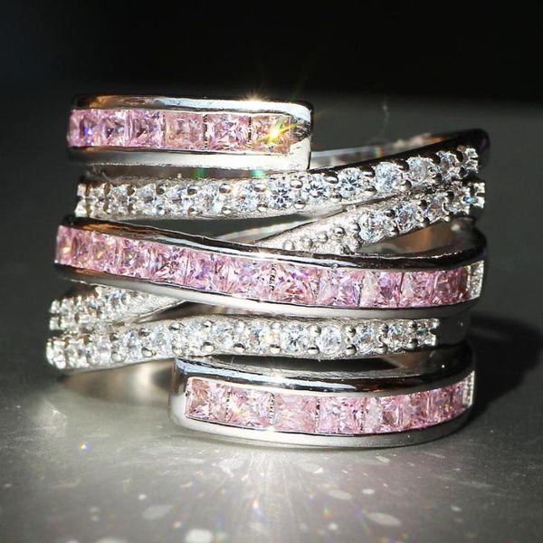 cluster rings yayi fine jewelry fashion princess claw set cut pink cubic zirconia silver color engagement wedding party lovers gift, Golden;silver
cluster rings yayi fine jewelry fashion princess claw set cut pink cubic zirconia silver color engagement wedding party lovers gift, Golden;silver