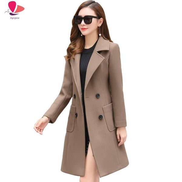 1.6kg winter korean slim fashionable long wool blend coat woolen overcoat female warm jacket thick casual outwear women's & blends, Black
1.6kg winter korean slim fashionable long wool blend coat woolen overcoat female warm jacket thick casual outwear women's & blends, Black
