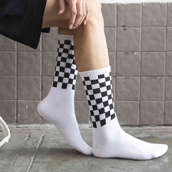 men's socks checkerboard medium tube trend solid color long high cotton thickened black and white stockings
men's socks checkerboard medium tube trend solid color long high cotton thickened black and white stockings