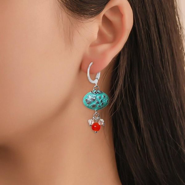 vintage plum blossom branch flower long earrings for women tribal jewelry orange ornament blue stone dangle hoop & huggie, Golden;silver
vintage plum blossom branch flower long earrings for women tribal jewelry orange ornament blue stone dangle hoop & huggie, Golden;silver