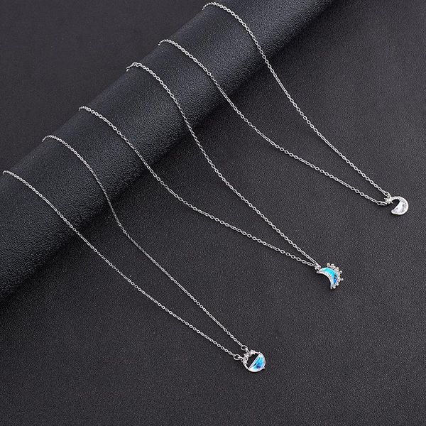 pendant necklaces creative luminous stone for women fashion jewelry gifts glowing discoloration moon chain necklace korea, Silver
pendant necklaces creative luminous stone for women fashion jewelry gifts glowing discoloration moon chain necklace korea, Silver