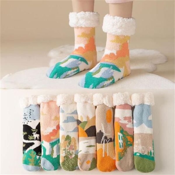 socks & hosiery 2021 winter thick coral velvet snow home warm floor tube kawaii landscape painting sock fuzzy fluffy, Black;white
socks & hosiery 2021 winter thick coral velvet snow home warm floor tube kawaii landscape painting sock fuzzy fluffy, Black;white