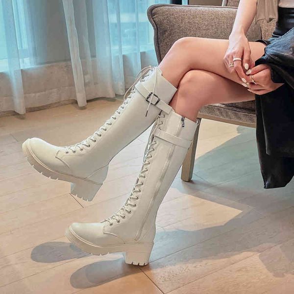 boots 2021 vogue platform knee high women autumn winter lace up pu leather fashion riding thigh shoes itbg, Black
boots 2021 vogue platform knee high women autumn winter lace up pu leather fashion riding thigh shoes itbg, Black