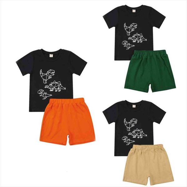 1 6y summer causal boys clothes sets cartoon dinosaur printed t shirts solid shorts 2pcs, White
1 6y summer causal boys clothes sets cartoon dinosaur printed t shirts solid shorts 2pcs, White