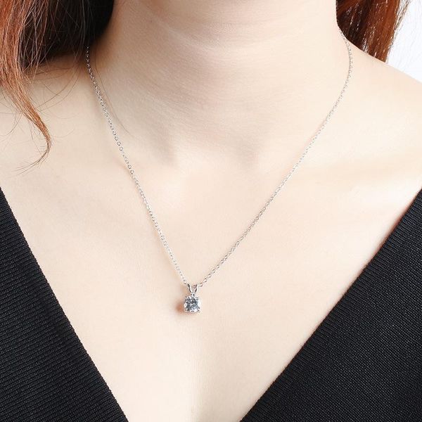 hearts and arrows zircon pendant simple fashionable four-claw necklace for girls fashion alternative luxury ladies s17020469 chains, Silver
hearts and arrows zircon pendant simple fashionable four-claw necklace for girls fashion alternative luxury ladies s17020469 chains, Silver