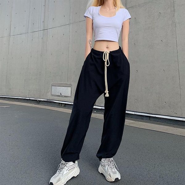 women's pants & capris fafa family causal women simple sports elegant drawstring basic guard versatile loose, Black;white
women's pants & capris fafa family causal women simple sports elegant drawstring basic guard versatile loose, Black;white