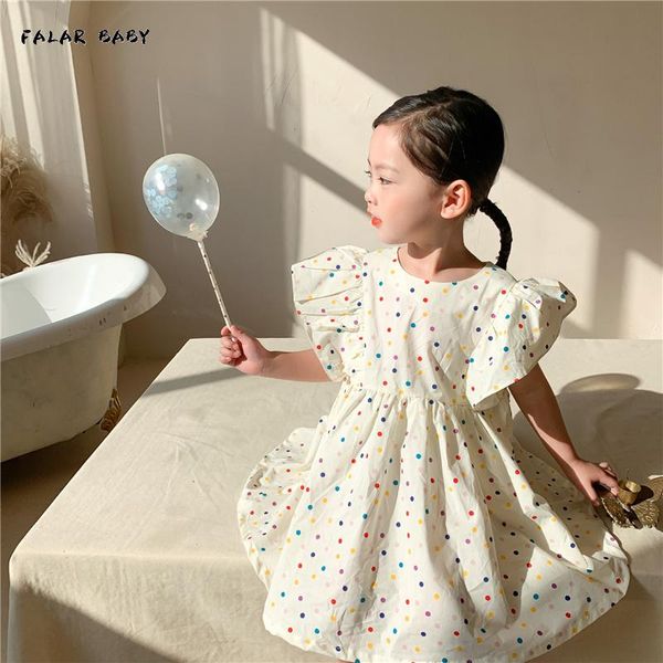 summer cute color dots princess dress for girls fashion flying sleeve thin loose dresses korean style girl's, Red;yellow
summer cute color dots princess dress for girls fashion flying sleeve thin loose dresses korean style girl's, Red;yellow