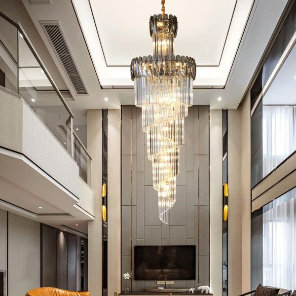luxury crystal chandelier for staircase spiral design modern chandeliers lighting hallway lobby light fixtures home decor lamps
luxury crystal chandelier for staircase spiral design modern chandeliers lighting hallway lobby light fixtures home decor lamps