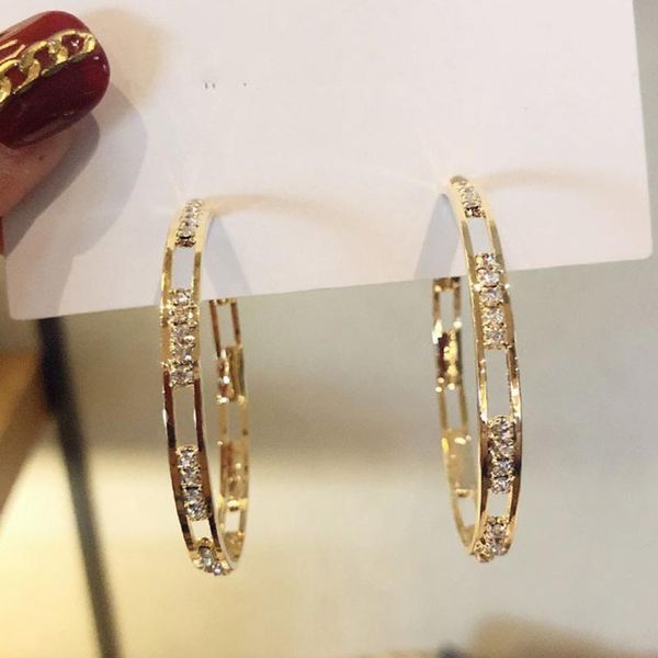 hoop & huggie women's earrings golden round crystal for women geometric rhinestone earring statement jewelry party gifts, Golden;silver
hoop & huggie women's earrings golden round crystal for women geometric rhinestone earring statement jewelry party gifts, Golden;silver