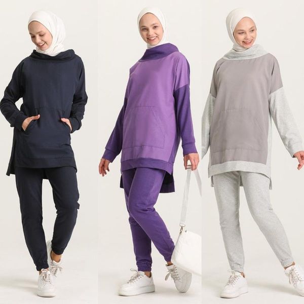 ethnic clothing pocket and collar straight track suit elastic waist trousers one color long sleeve seasonal women muslim fashion hijab sport, Red
ethnic clothing pocket and collar straight track suit elastic waist trousers one color long sleeve seasonal women muslim fashion hijab sport, Red