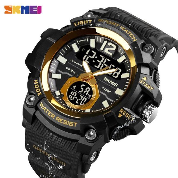 wristwatches skmei 3 time watch men shockproof waterproof digital mens outdoor sports watches led alarm clock reloj hombre 1725, Slivery;brown
wristwatches skmei 3 time watch men shockproof waterproof digital mens outdoor sports watches led alarm clock reloj hombre 1725, Slivery;brown