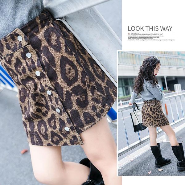 skirts girls autumn and winter 2021 deerskin cashmere leopard short skirt children's foreign gas thickening tide 
skirts girls autumn and winter 2021 deerskin cashmere leopard short skirt children's foreign gas thickening tide