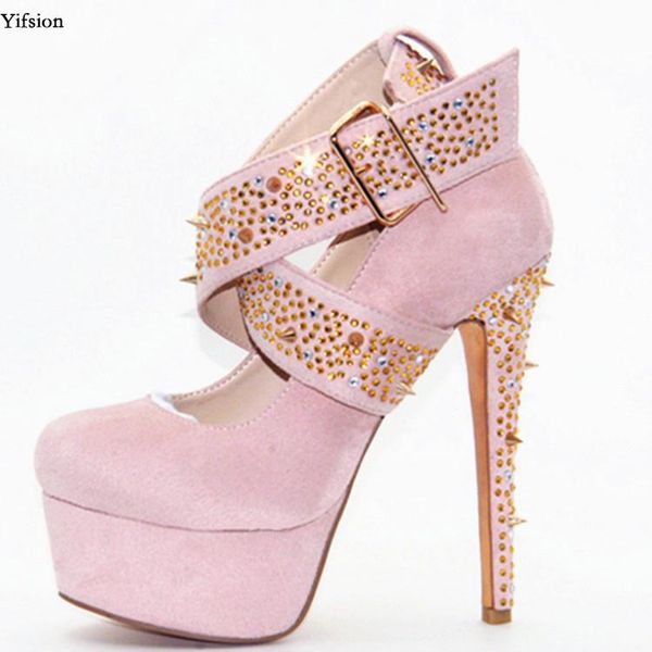 dress shoes olomm women platform pumps thin high heels rivets buckle strap round toe pink party us size 4-.5, Black
dress shoes olomm women platform pumps thin high heels rivets buckle strap round toe pink party us size 4-.5, Black