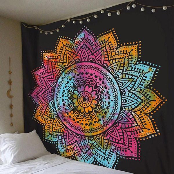 tapestries mandala tapestry polyester bohemian wall hanging decor blanket style yoga sleeping fabric