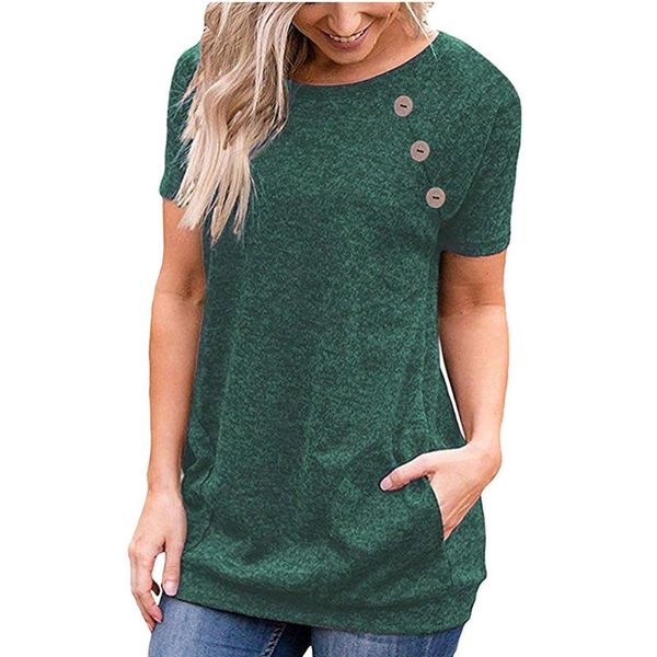 women's t-shirt short sleeve casual women summer blue t-shirts o-neck fashion button hem tee 5xl large size solid female pullovers, White
women's t-shirt short sleeve casual women summer blue t-shirts o-neck fashion button hem tee 5xl large size solid female pullovers, White