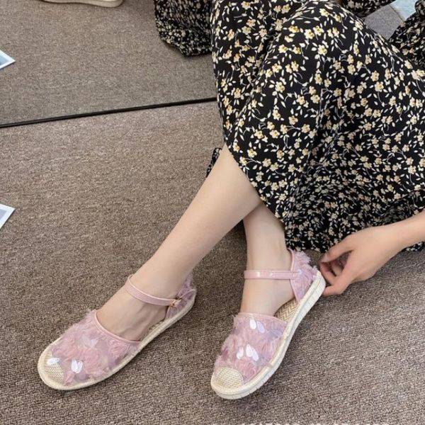 sandals 2021 women's summer open-toe fashion floral woven mesh breathable flat-bottomed soft-soled, Black
sandals 2021 women's summer open-toe fashion floral woven mesh breathable flat-bottomed soft-soled, Black