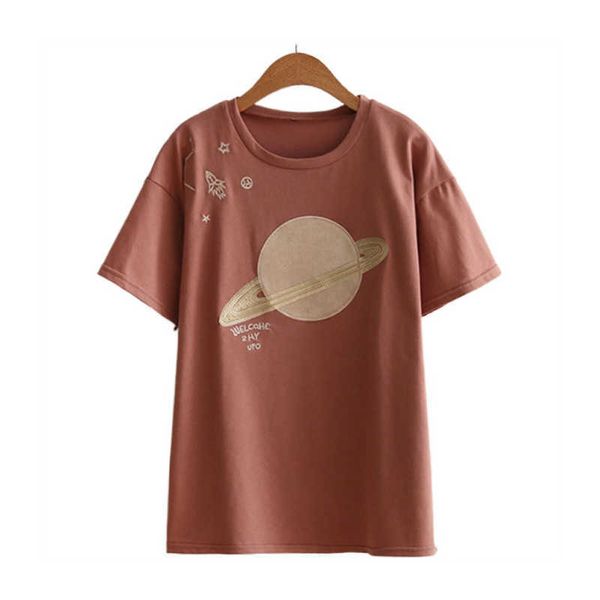 merry pretty women planet sequined cotton t shirts summer short sleeve o-neck cartoon embroidery shirt casual op ees 210526, White
merry pretty women planet sequined cotton t shirts summer short sleeve o-neck cartoon embroidery shirt casual op ees 210526, White