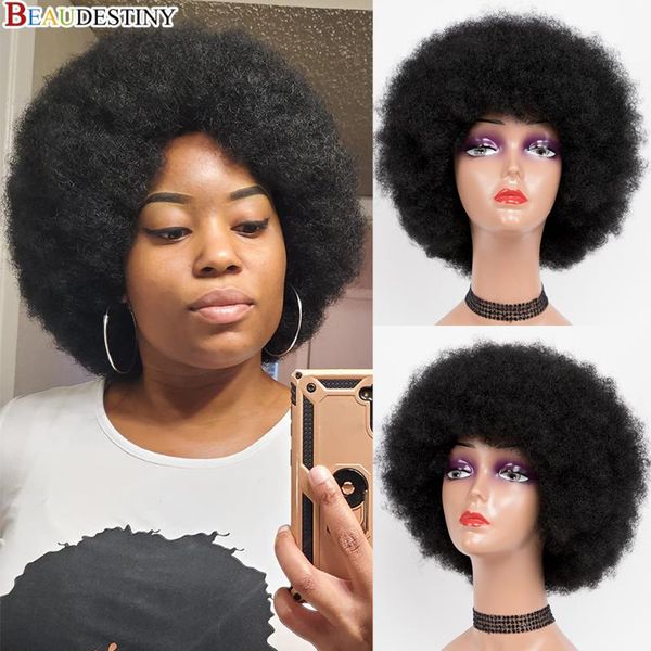 synthetic wigs beaudestiny afro kinky curly wig with bangs short large bouncy and soft natural looking women, Black
synthetic wigs beaudestiny afro kinky curly wig with bangs short large bouncy and soft natural looking women, Black