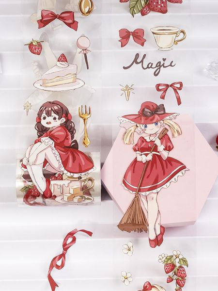 gift wrap magic strawberry witch pet washi tapes journal masking tape adhesive diy scrapbooking decoration stickers
gift wrap magic strawberry witch pet washi tapes journal masking tape adhesive diy scrapbooking decoration stickers