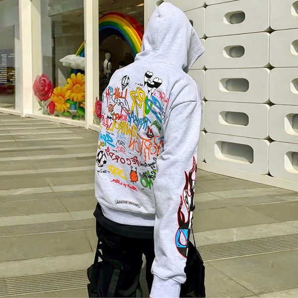 ch tide limited co branded spring autumn men women graffiti flame sanskrit couple leisure hooded sweater coat, Black
ch tide limited co branded spring autumn men women graffiti flame sanskrit couple leisure hooded sweater coat, Black