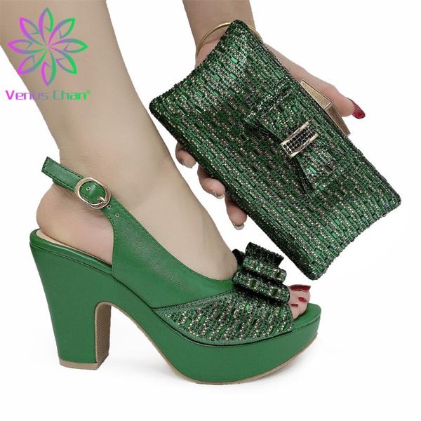 dress shoes sweet green concise style italian women and bag to match set african high heels party for wedding, Black
dress shoes sweet green concise style italian women and bag to match set african high heels party for wedding, Black