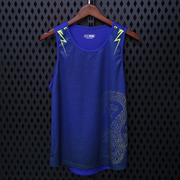 j03-2 running wear jerseys gym sleeveless track and field shirt marathon slim tank sport vest t, Black;blue
j03-2 running wear jerseys gym sleeveless track and field shirt marathon slim tank sport vest t, Black;blue