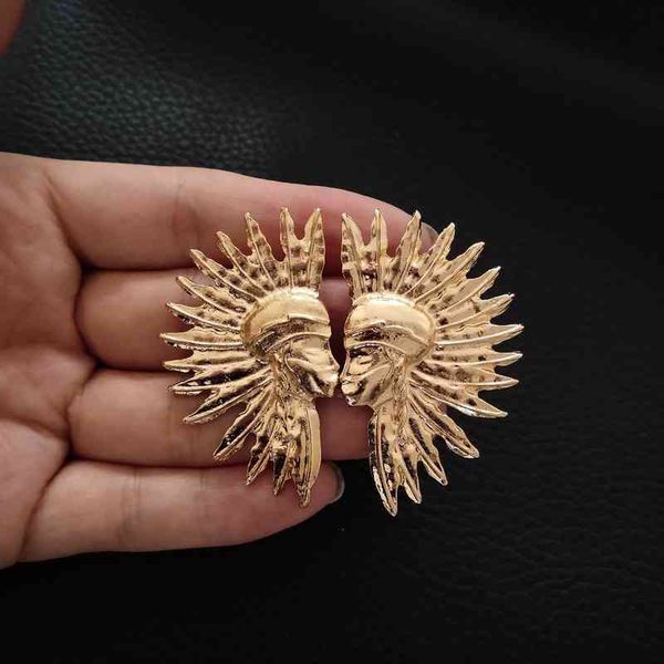 charms ear stud clip rings head personalized fan-shaped non chieftain indians simple national style face statue female, Golden
charms ear stud clip rings head personalized fan-shaped non chieftain indians simple national style face statue female, Golden
