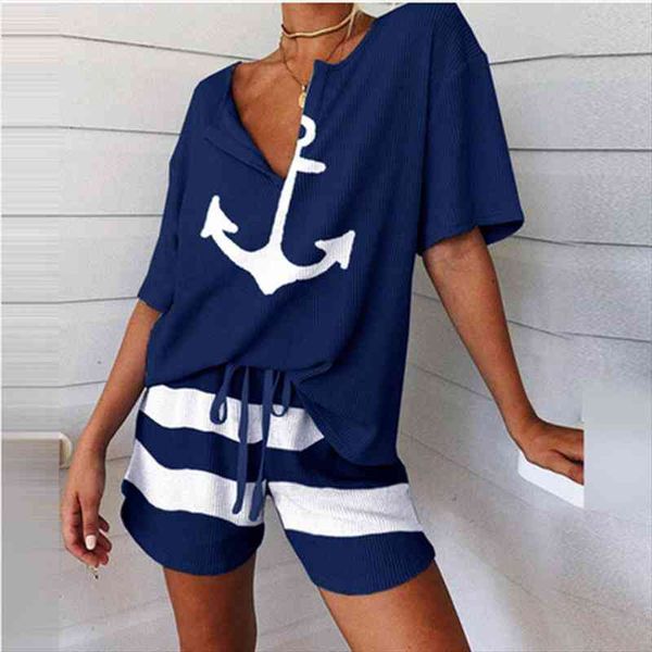 summer women sets beach print short sleeve casual v neck two piece set crop and shorts drawstring 2 piece, Gray
summer women sets beach print short sleeve casual v neck two piece set crop and shorts drawstring 2 piece, Gray