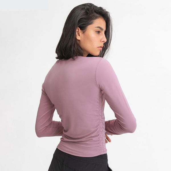 stretchy naked feel fitness sport long sleeve shirts women side folds slim fit yoga athletic workout sportwear outfit
stretchy naked feel fitness sport long sleeve shirts women side folds slim fit yoga athletic workout sportwear outfit