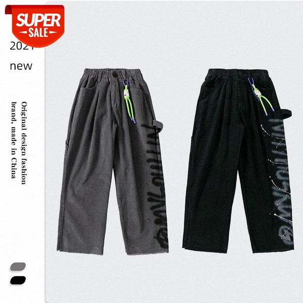 men's woven trousers, corduroy fabric, loose pendant, hand-painted printed wide-leg pants, trousers #jv0r, Black
men's woven trousers, corduroy fabric, loose pendant, hand-painted printed wide-leg pants, trousers #jv0r, Black