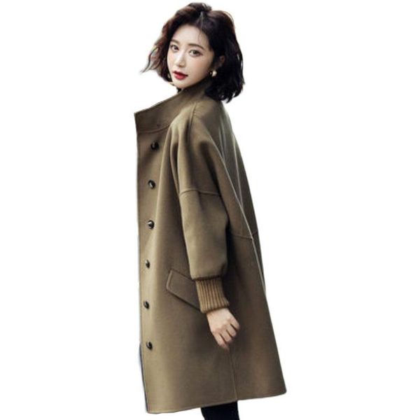 women's wool & blends women autumn coat double-sided cashmere plus cotton warm woolen overcoat temperament ladies high-end winter g233, Black
women's wool & blends women autumn coat double-sided cashmere plus cotton warm woolen overcoat temperament ladies high-end winter g233, Black