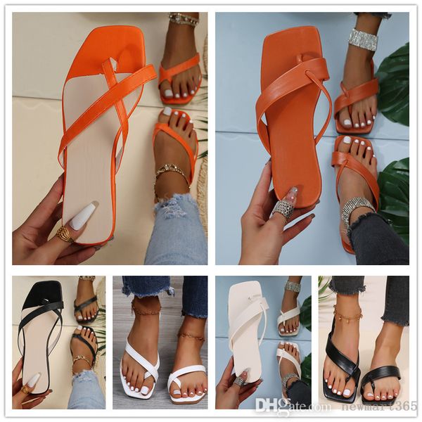 two different designer style slippers 2022 womens spring and summer sandals square head clip toe flip flops flat bottom cool shoes, Black
two different designer style slippers 2022 womens spring and summer sandals square head clip toe flip flops flat bottom cool shoes, Black