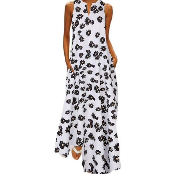 lady sleeveless maxi dress summer fashion casual daisy print beach stylish leisure tunic women elegant dresses, Black;gray
lady sleeveless maxi dress summer fashion casual daisy print beach stylish leisure tunic women elegant dresses, Black;gray