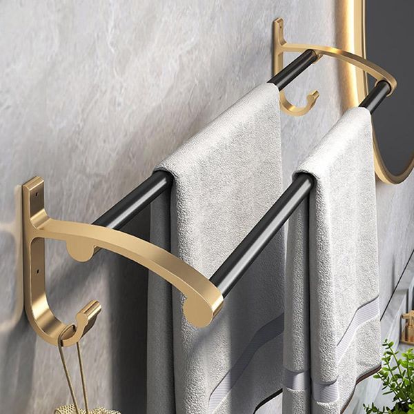 towel racks wjnmone black bathroom double glass rack shelf wall-mounted light luxury bath rod
towel racks wjnmone black bathroom double glass rack shelf wall-mounted light luxury bath rod